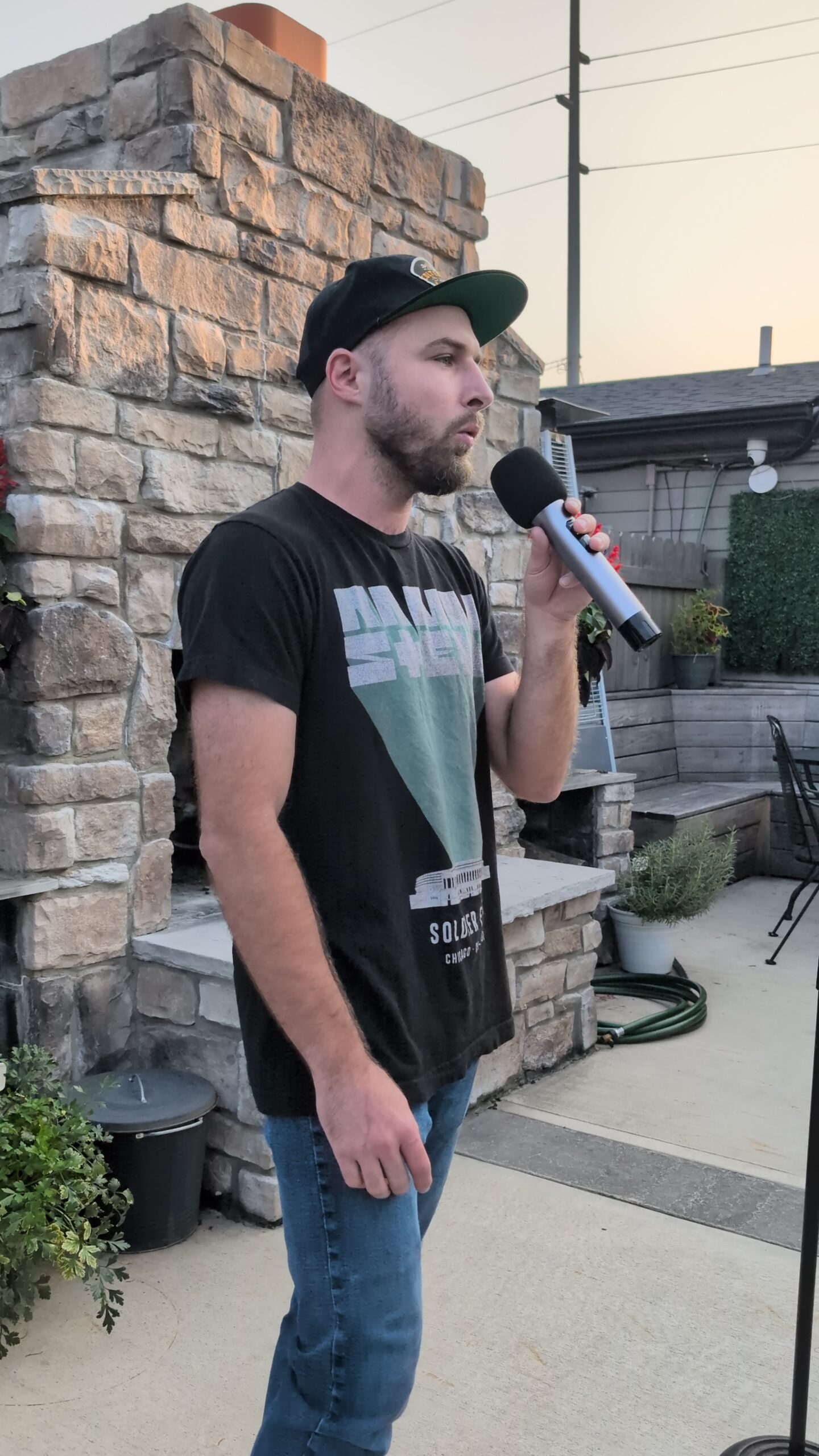 Chris singing at Don&rsquo;s Tap